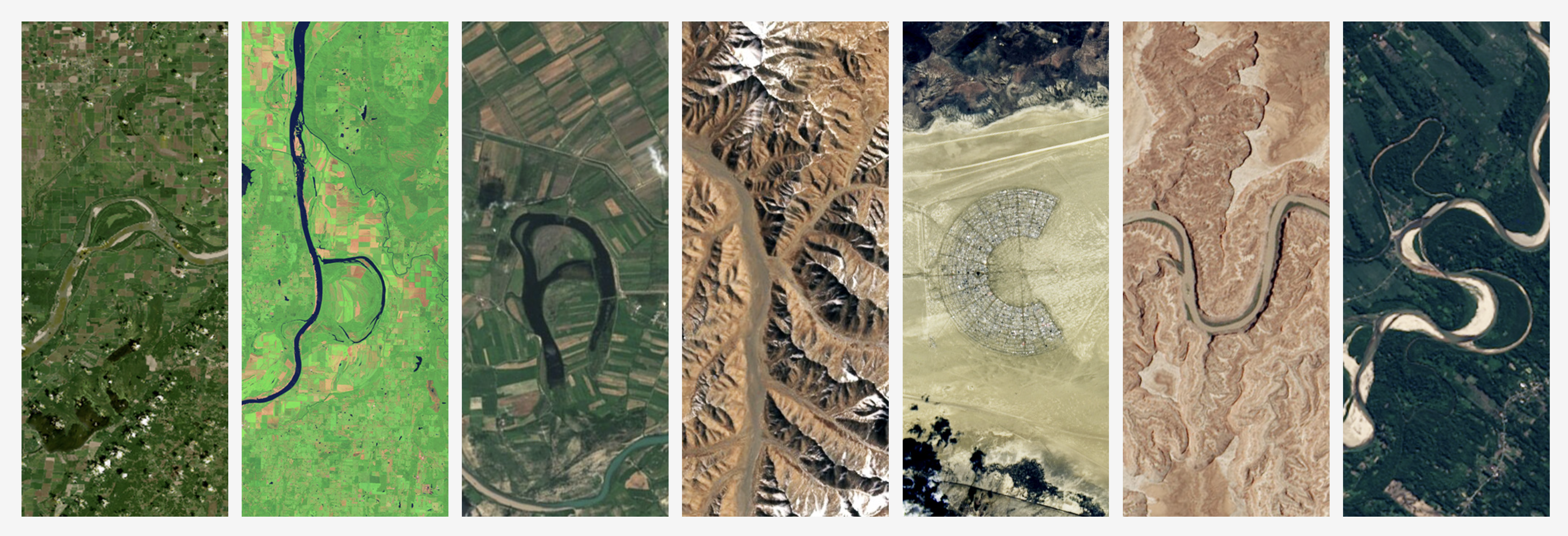 ABAKCUS spelled in NASA Landsat satellite images